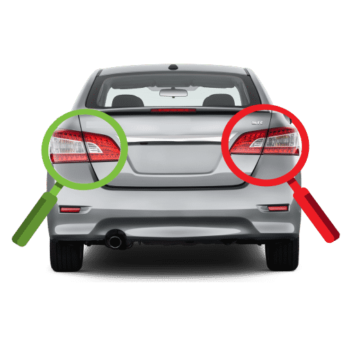 Kit catadioptres droite/gauche pare-chocs arrière