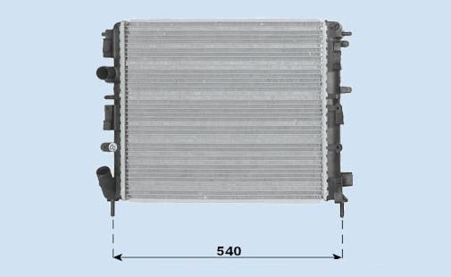 Radiateur 1.4L - 1.6L - 1.6L16v - 1,5L Dci - climatisation
