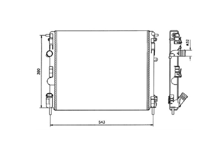 Radiateur 1.4L - 1.6L  + climatisation