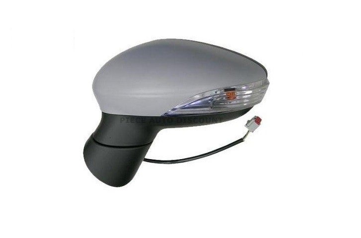 Rétroviseur gauche électrique, convexe, chauffant, rabattable, apprêté, avec feu clignotant (8 broches)