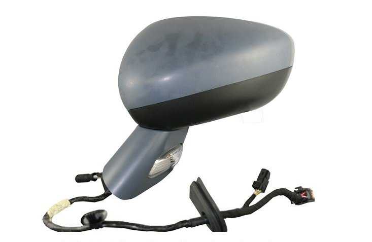 Rétroviseur gauche électrique, convexe, chauffant, rabattable, apprêté, avec feu clignotant (8 broches)