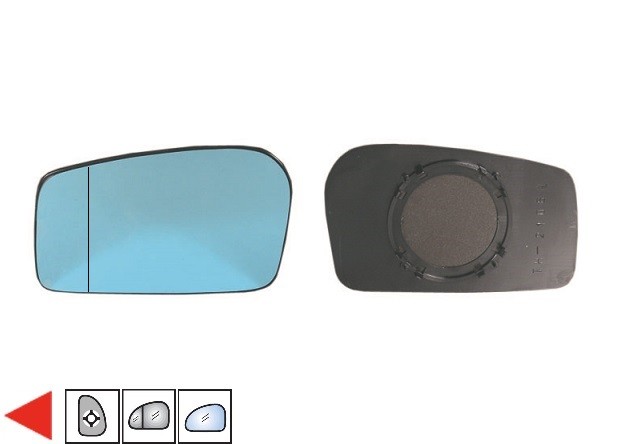 Glace bleue + support rétroviseur gauche (grand angle)