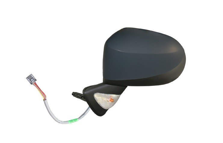 Rétroviseur gauche électrique, chauffant, rabattable, appreté, avec feu clignotant, asphérique (9 broches)
