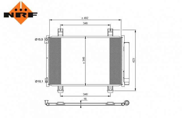 Condenseur de climatisation 1.0L - 1.2L