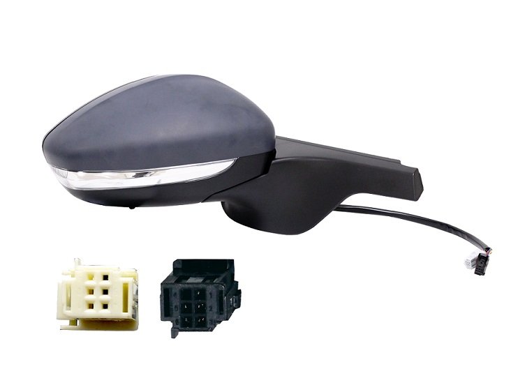 Rétroviseur mécanique droit, apprêté, avec feu clignotant, avec sonde 18->
