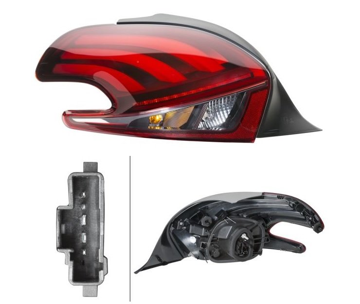 Feu arrière gauche LED 3/5ptes [Hella]