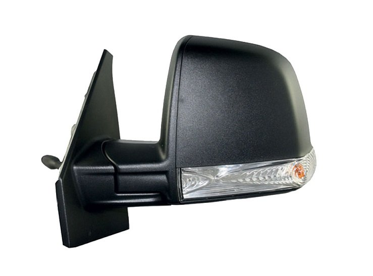 Rétroviseur gauche mécanique, convexe, avec feu clignotant (2 broches)