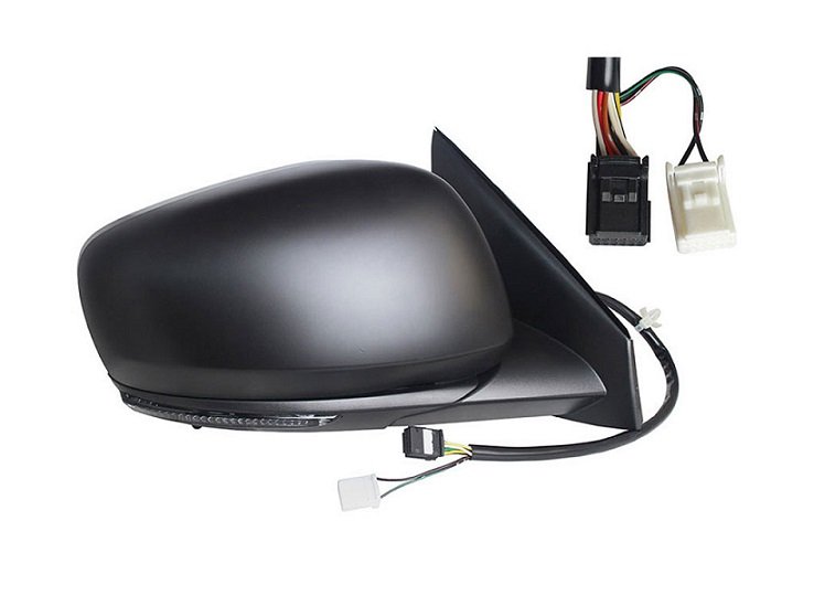 Rétroviseur droit électrique, convexe, chauffant, apprêté, rabattable, avec feu clignotant, sonde, side (13 broches)