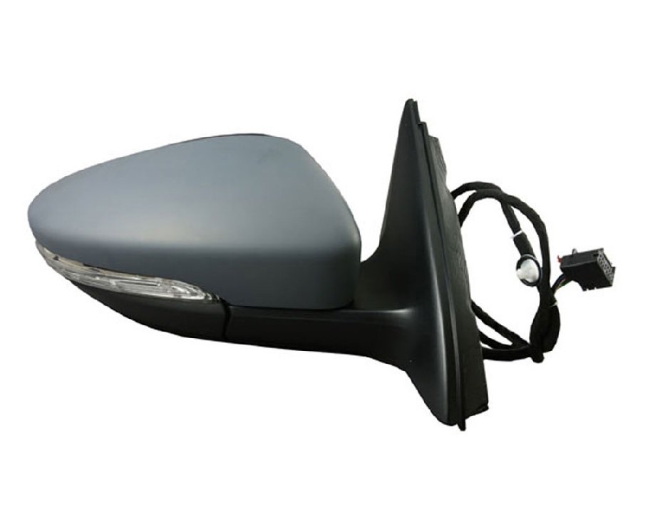 Rétroviseur droit électrique, convexe, chauffant, apprêté, avec feu clignotant (6 broches)