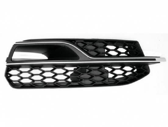 Grille droite pare-chocs avant noire avec moulure argent [S3]