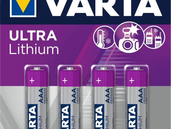 Pack 4 piles Varta LR03 AAA Ultra Lithium