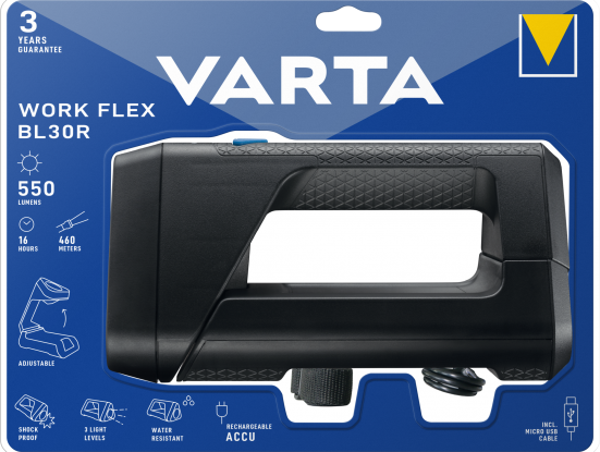 Lampe de travail LED rechargeable Varta Work Flex 55