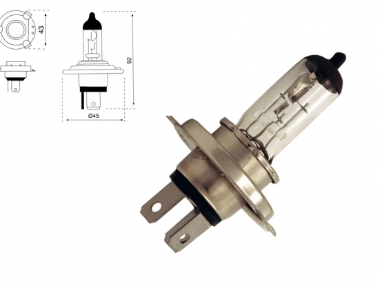 Lampe H4 24V 75/70W (blister 1 pc.)