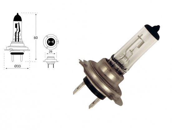 Lampe H7 24V 70W (blister 1 pc.)