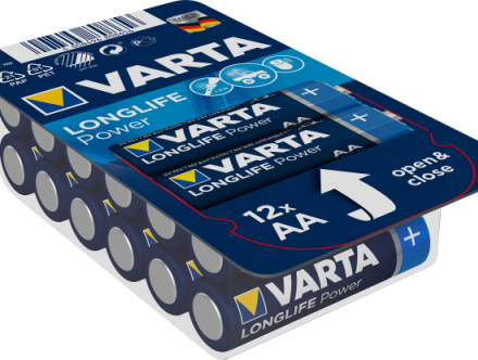Paquet de 12 piles Varta LR06 AA Longlife