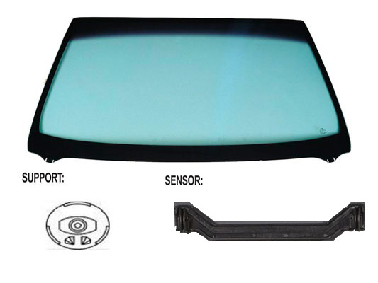 Pare-brise teinté vert athermique