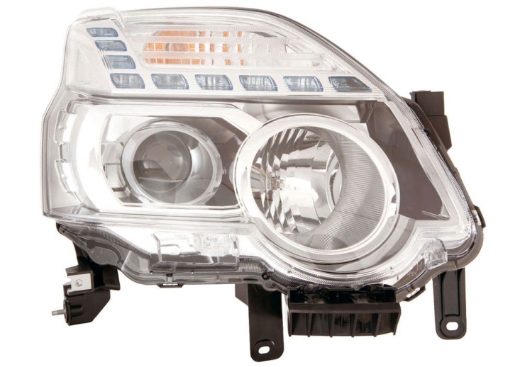 Phare électrique droit noir H1 + H11