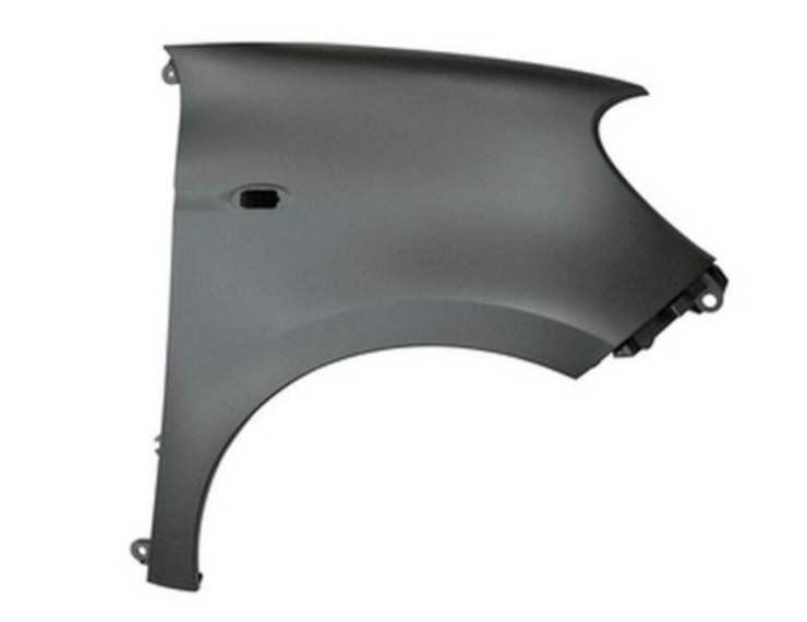 Aile avant droite apprêtée avec trou clignotant