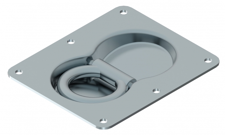 Anneau d'arrimage encastrée 125x150 (acier)