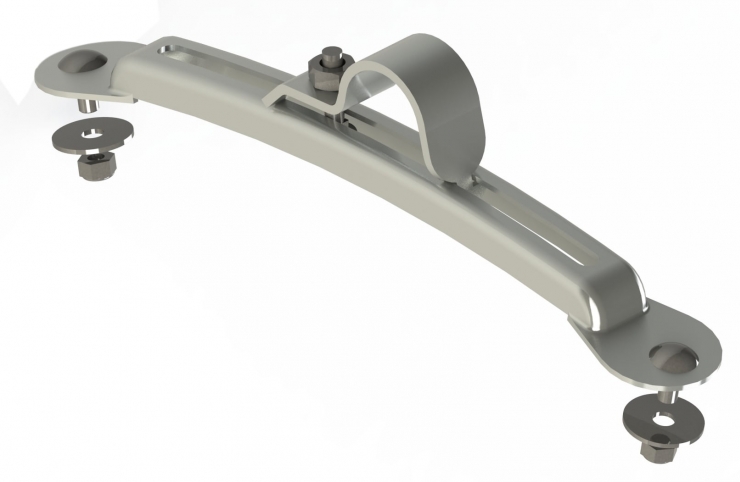 Fixation de pare-boue réglable Ø42 (L=356)