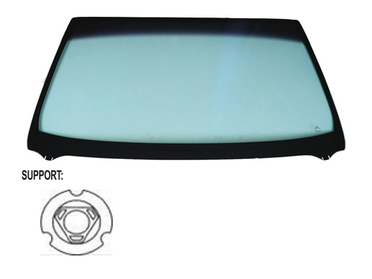 Pare-brise teinté vert, sérigraphié supérieur (44mm)