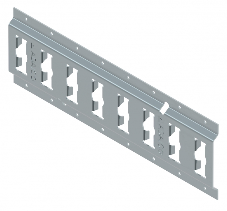 Rail d'arrimage Combi E=2mm (acier zingué)