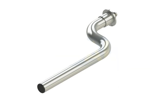 Support de pare-boue courbé avec vis 665 x Ø42