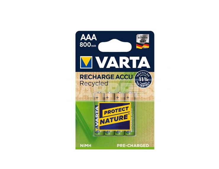 BLX4 AAA 800mAh VARTA RECYCLÉ RECHARGEABLE