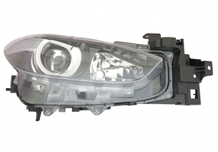 Phare électrique droit noir H11 + H15 (moteur)