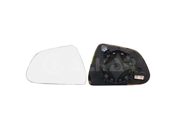 Glace + support gauche, chauffant et convexe