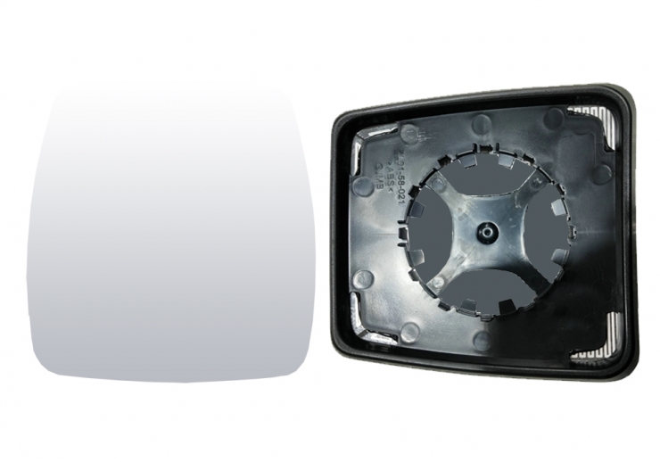 Glace + support électrique réversible, convexe (classe IV)