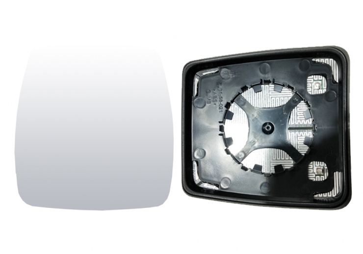 Glace + support réversible électrique, chauffant et convexe (classe IV)