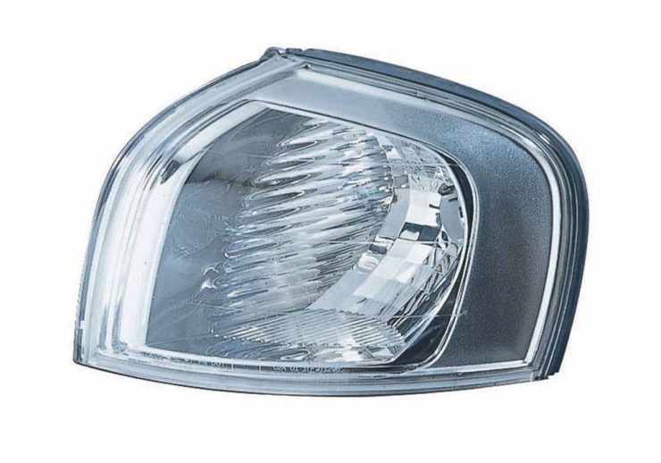 Feu avant gauche, chromé