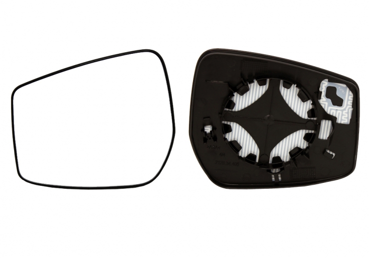 Glace + support rétroviseur gauche, convexe