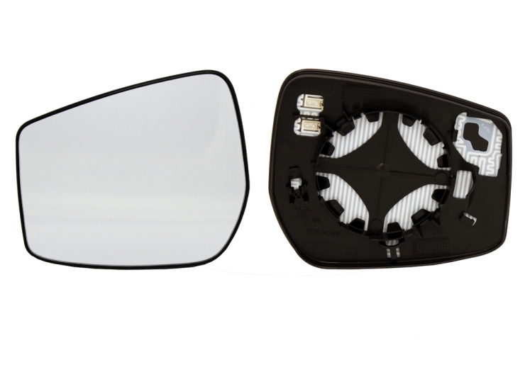 Glace + support rétroviseur gauche, convexe, chauffant