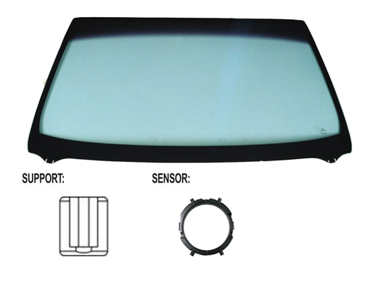Pare-brise vert athermique avec capteur