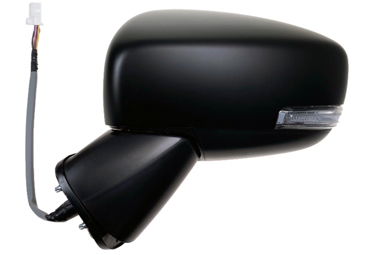 Rétroviseur électrique gauche, convexe, chauffant, appreté, LED, avec feu clignotant