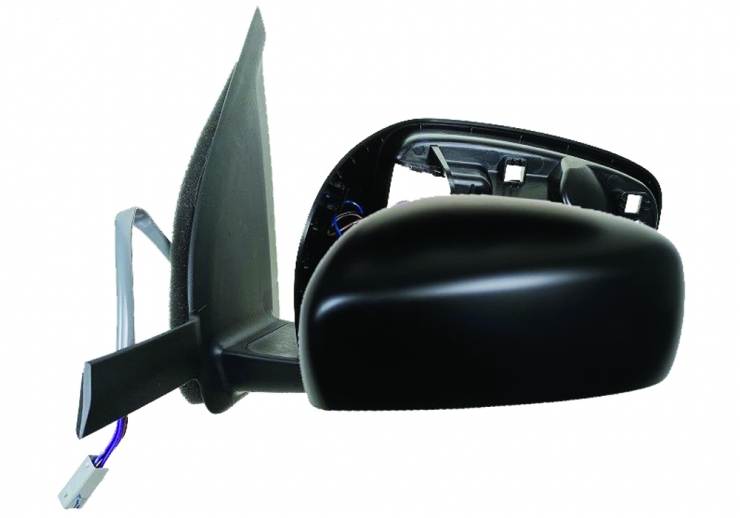 Rétroviseur électrique gauche, convexe, apprêté