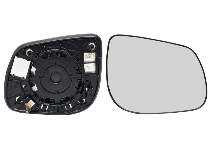 Glace + support rétroviseur droit, convexe, chauffant