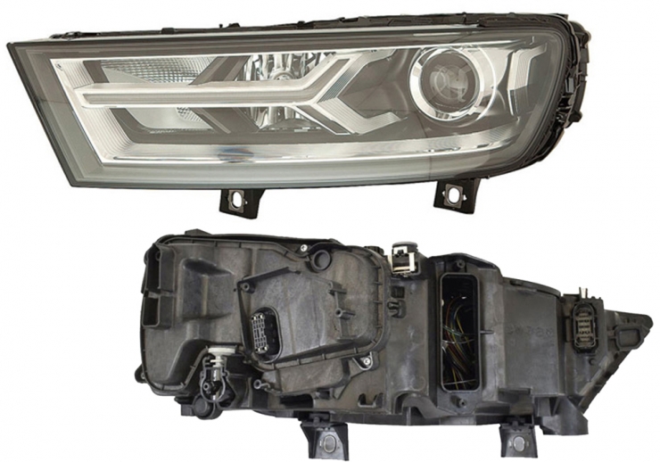 Phare électrique gauche, LED, xénon D5S+H7 (moteur)