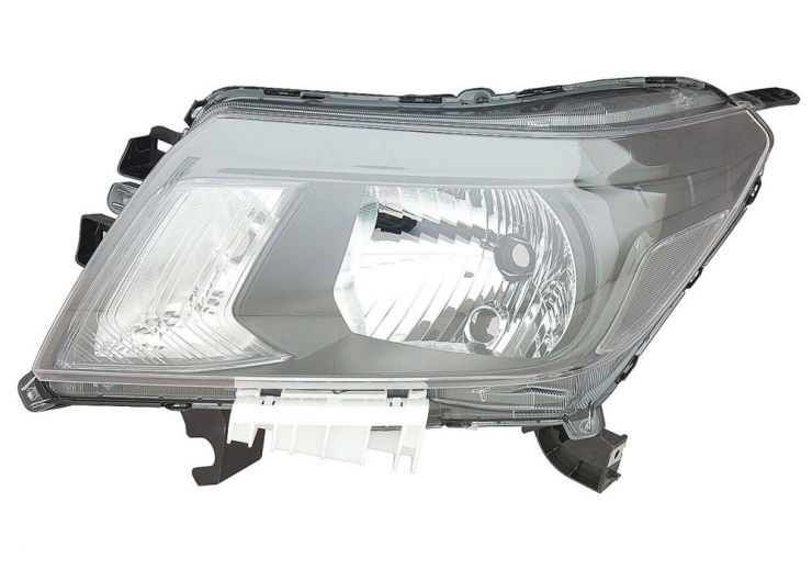 Phare gauche manuel et électrique H4 (noir)