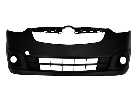 Pare-chocs avant noir avec trous antibrouillards