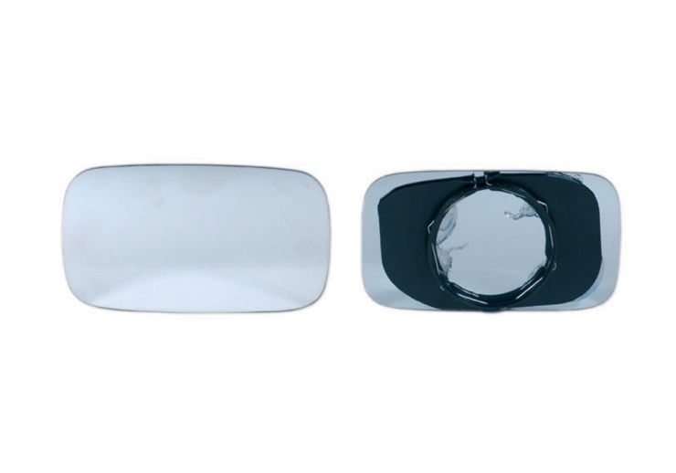 Glace + support pour rétroviseur gauche, plat, chauffant