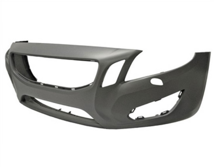 Pare-chocs avant apprêté, avec cache crochet