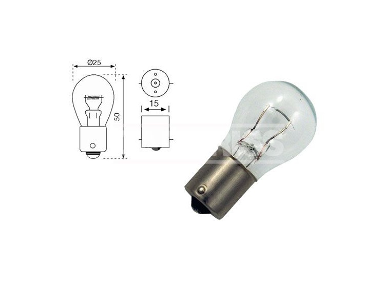 BOÎTE 10 AMPOULES 24V P21W 