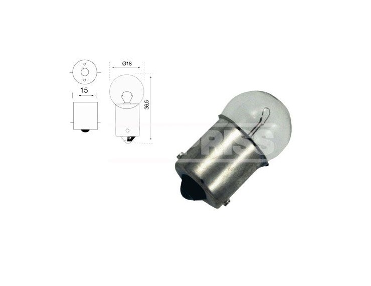BOÎTE 10 AMPOULES 24V R5W 