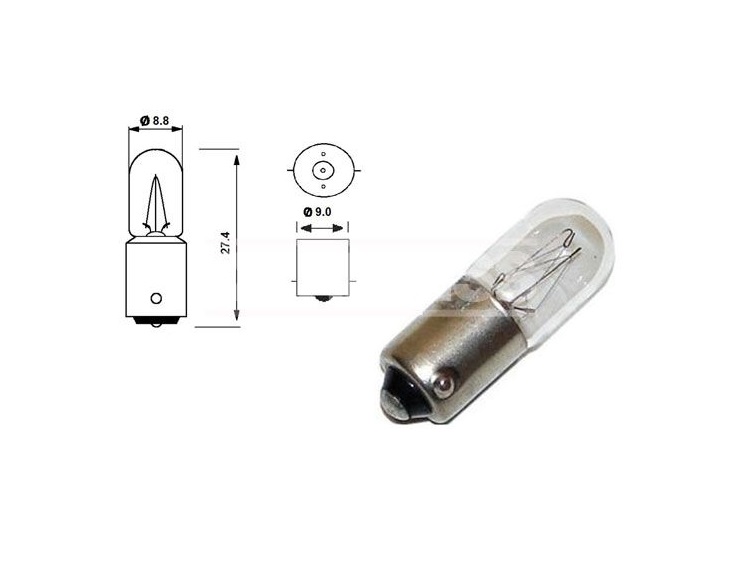 BOÎTE 10 AMPOULES 24V T4W 