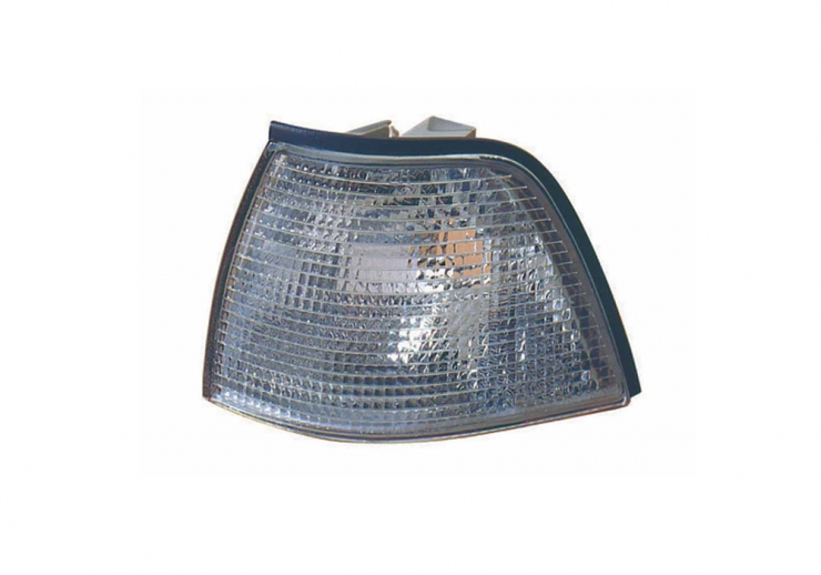 Feu avant gauche, avec support d'ampoule (blanc)