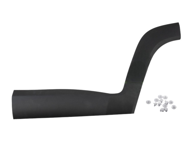 Moulure porte arrière gauche, noire, clips et autocollant