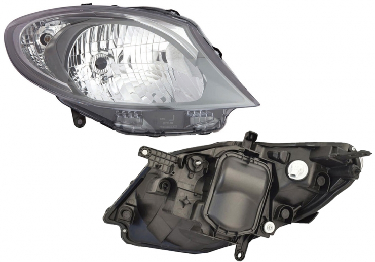 Phare électrique droit, H4